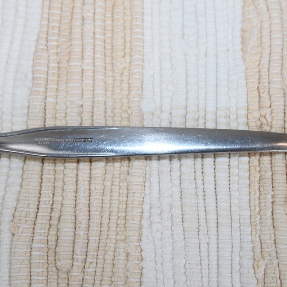 VTG COSMOS STAINLESS STEEL 18-8 SOLID SERVING SPOON ROSES JAPAN FLATWARE CSM28 - Picture 8 of 9